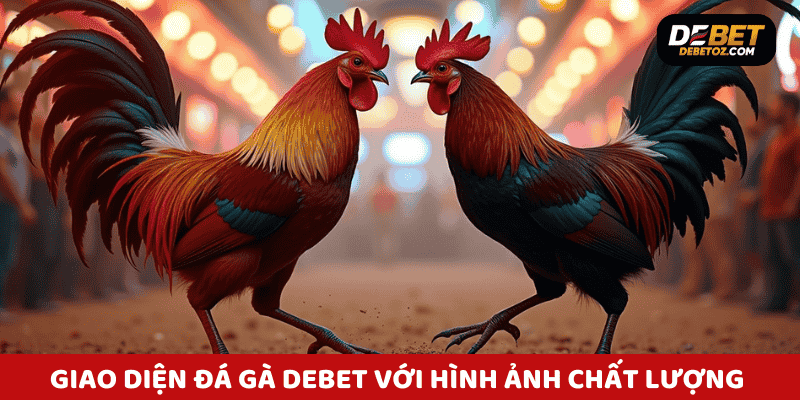Giao diện đấu trường đá gà Debet với hình ảnh chất lượng cao